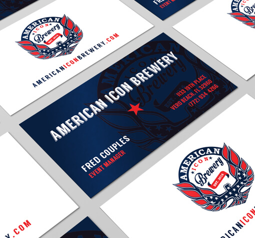 American Icon Brewery Business Card
